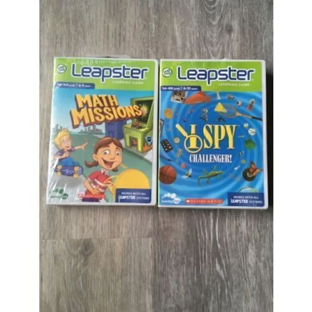New Leapster Learning Game-MATH MISSIONS 1st-3rd& Leapster 1st-4th Grade.I SPY.